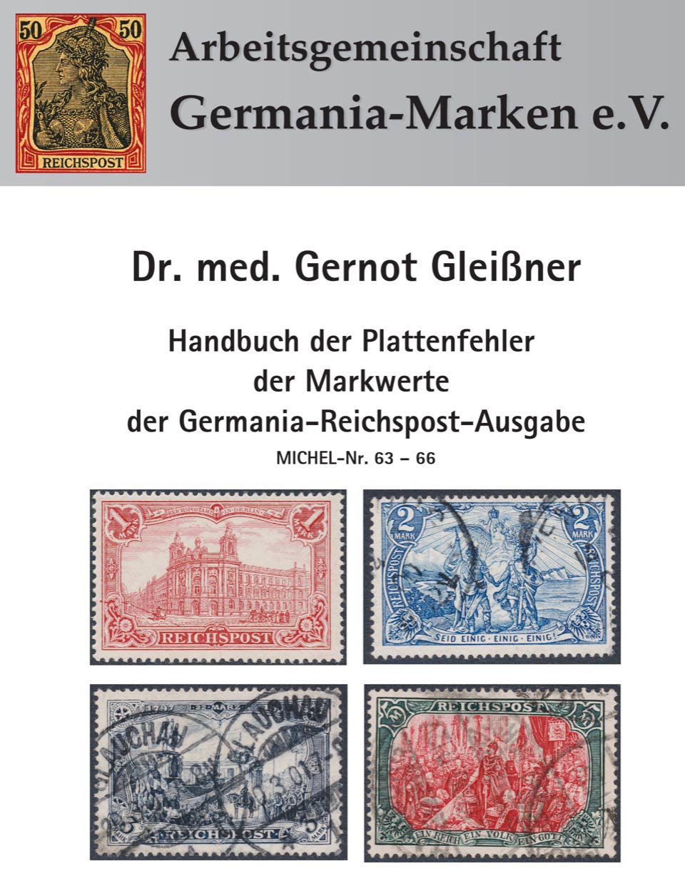 Cover: Plattenfehler der Markwerte der Germania-Reichspost-Ausgabe